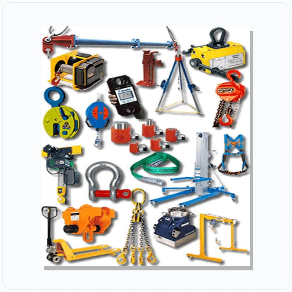 Lifting equipment collage